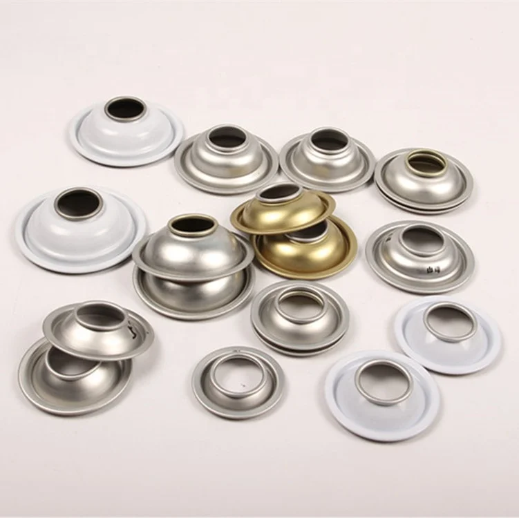 Aerosol Can Top and Bottom lid and  Aerosol Can Cone and Dome Tinplate aerosol can cover