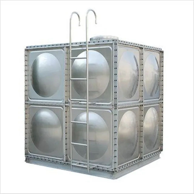 Discount! Top Quality 8000L SS304 Stainless Steel panel metal water storage tank Solar Hot Water Tank