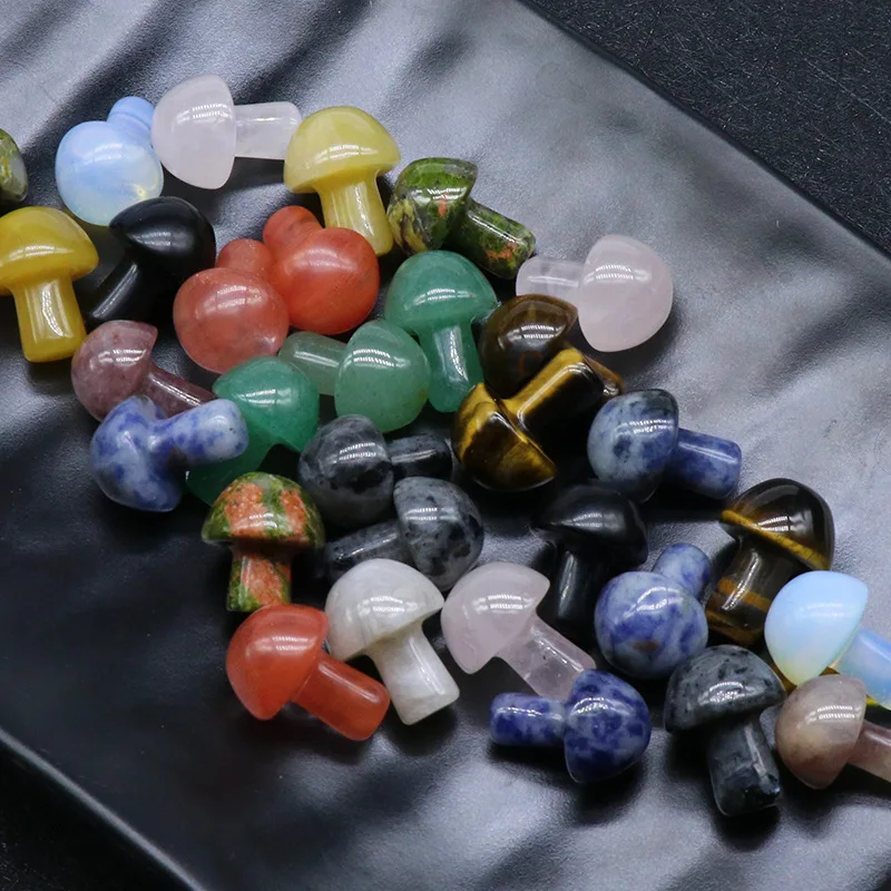 The latest gemstone mushroom crystal for park flowerpot or fish tank decoration