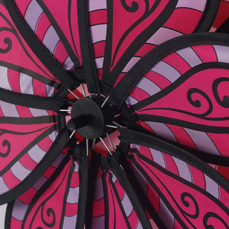 BAILING Rainbow Pinwheel Triple Wind Spinner Windmill Kids Outdoor Colorful Toys Windmills For Sale