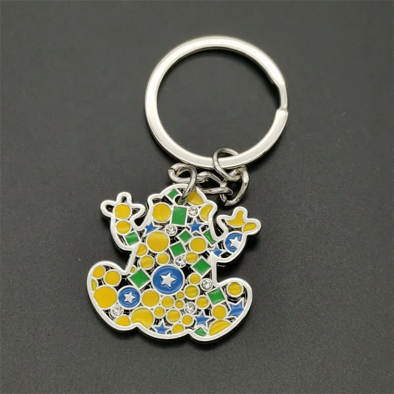 High Quality Enamel Keyring Dolphin Key Holder Frog Bag Charm Ladybug Keychain