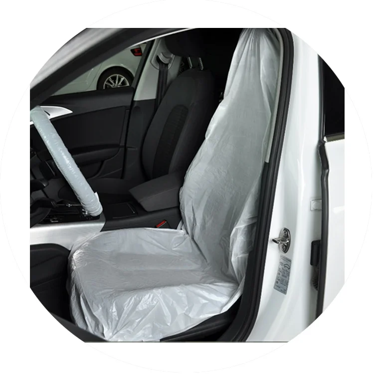 hot sale plastic car seat cover/Best price white disposable car seat cover