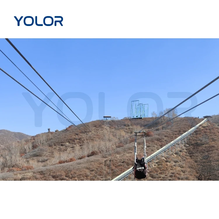 Professional Commercial Outdoor Amusement Mountain Large Playground Equipment Park Adventure Animatronic Zip Line