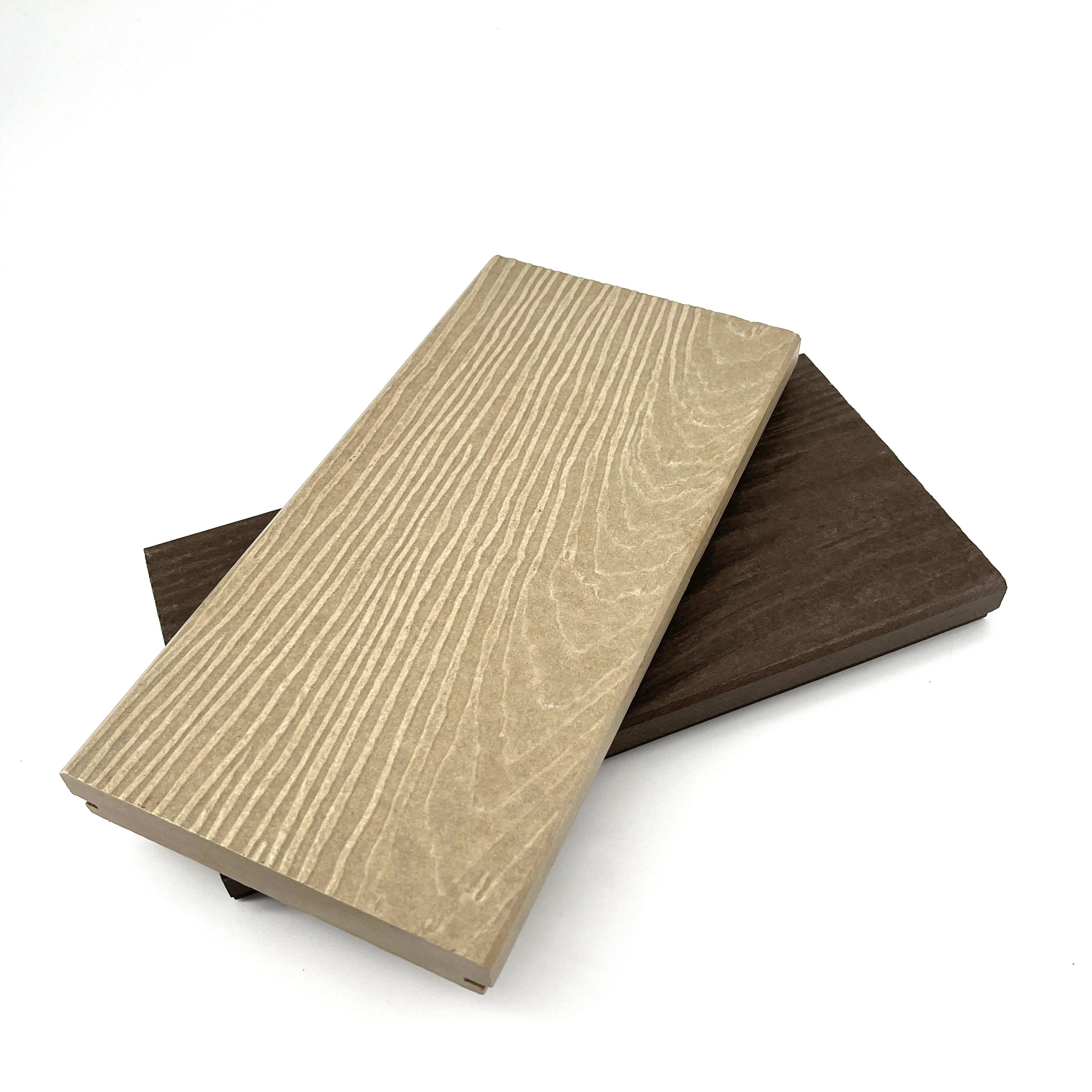 New technology fiber cement board 3D embossed composite wood look decking outdoor flooring interlocking deck