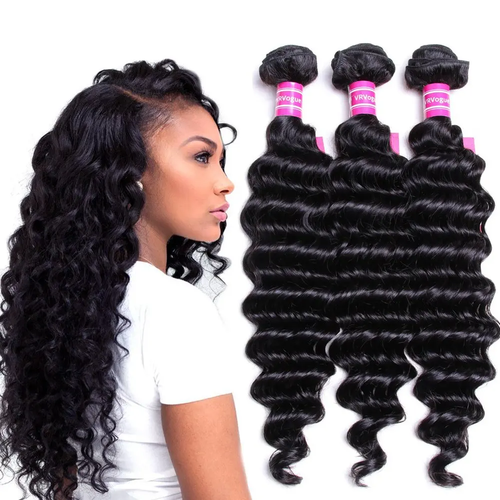 10a 11a 12a Grade Mink Brazilian and Peruvian Human Hair Deep Wave Bundles with Closure from Brazil in Mozambique