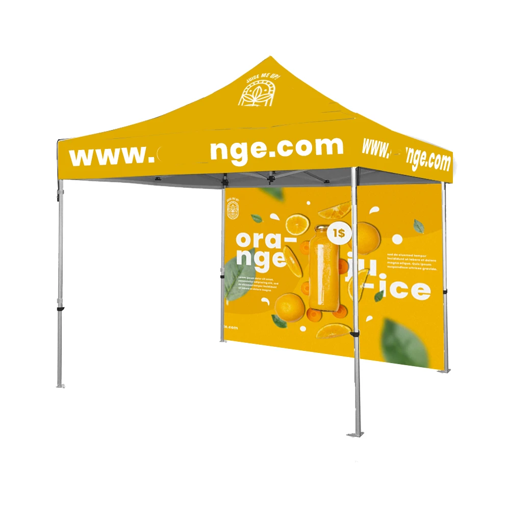 Trade Show Gazebo Advertising Beach Custom Logo Print Easy Up Hexagon Aluminum Frame 10 X10 Pop Up Marquee Canopy Outdoor Tent