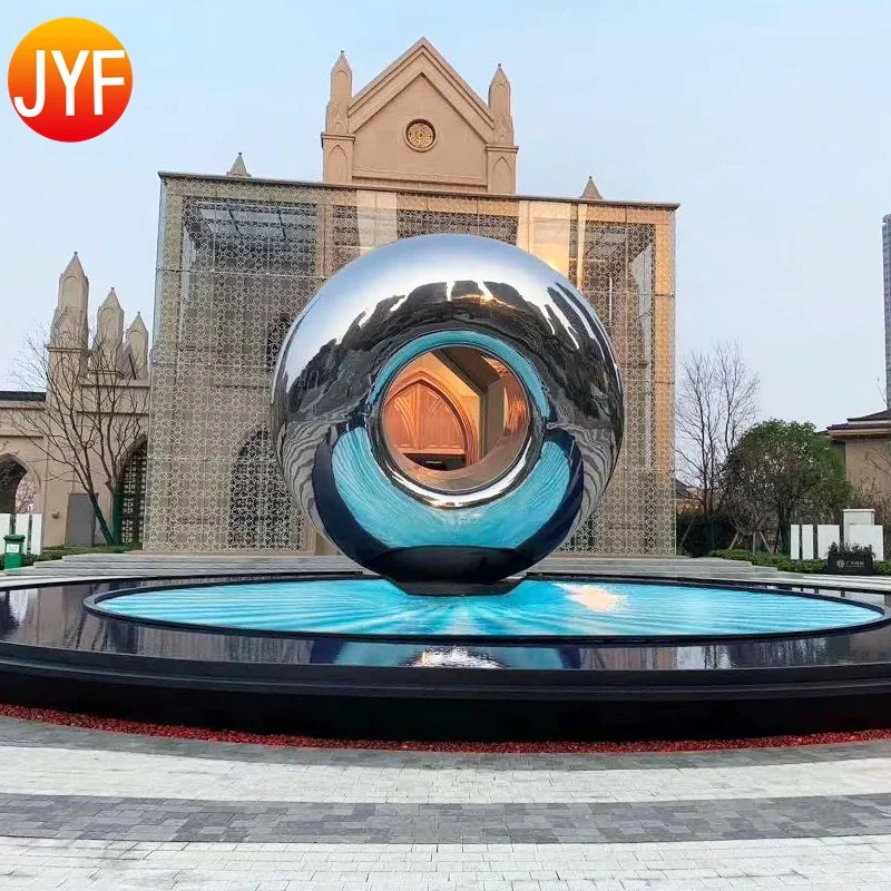 ZZ43 Outdoor Customized Mirror Polished Stainless Steel Modern Abstract Sculpture for Garden