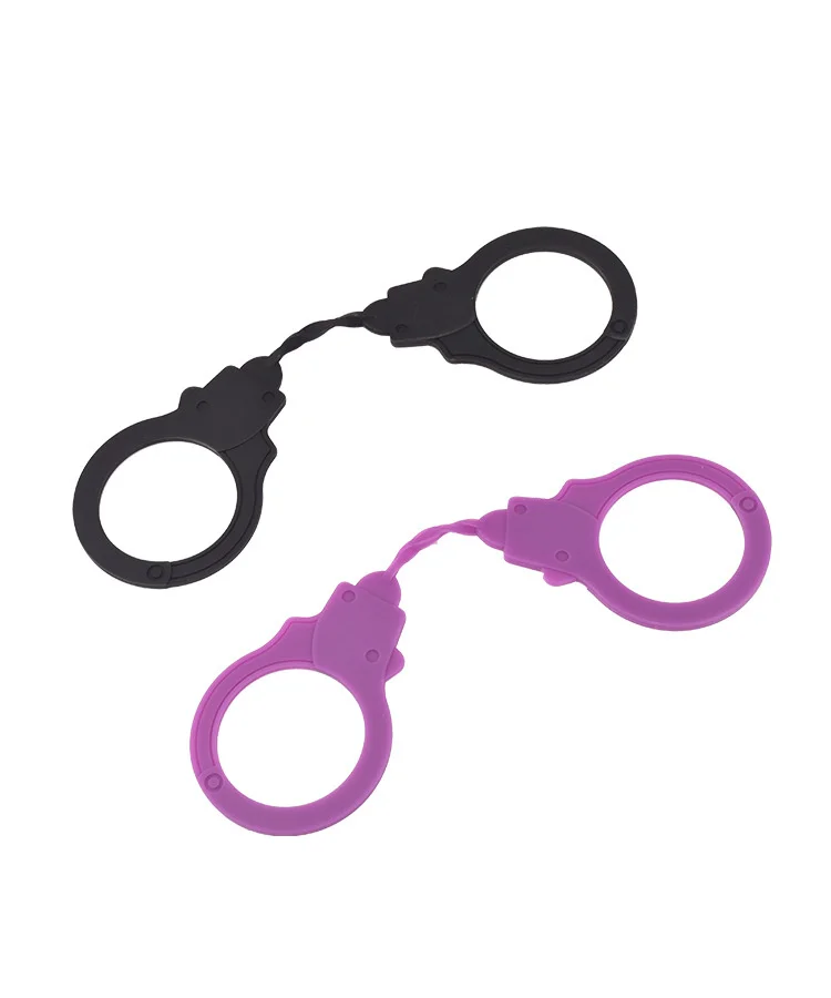 SM Cosplay Game Toys For Couple Bondage Gear Silicone Rubber Handcuff Sex Toy