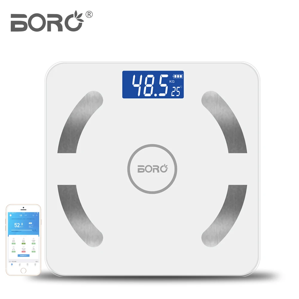 BL-2801 High quality bmi bathroom scale body weighing smart personal glass body fat scales with app