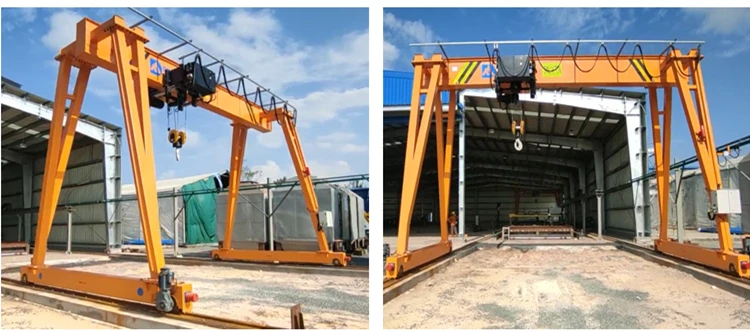 10 ton 16 ton Europe style single girder beam 12.5 T 15 ton gantry crane overhead EOT crane for sale in Seaside workshop
