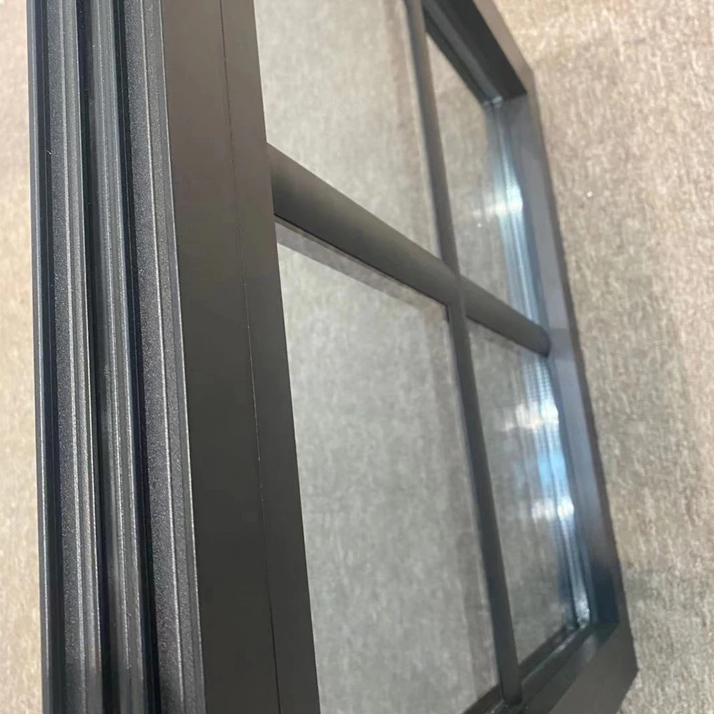 Thermal break fire rated waterproof fixed glazing aluminum windows