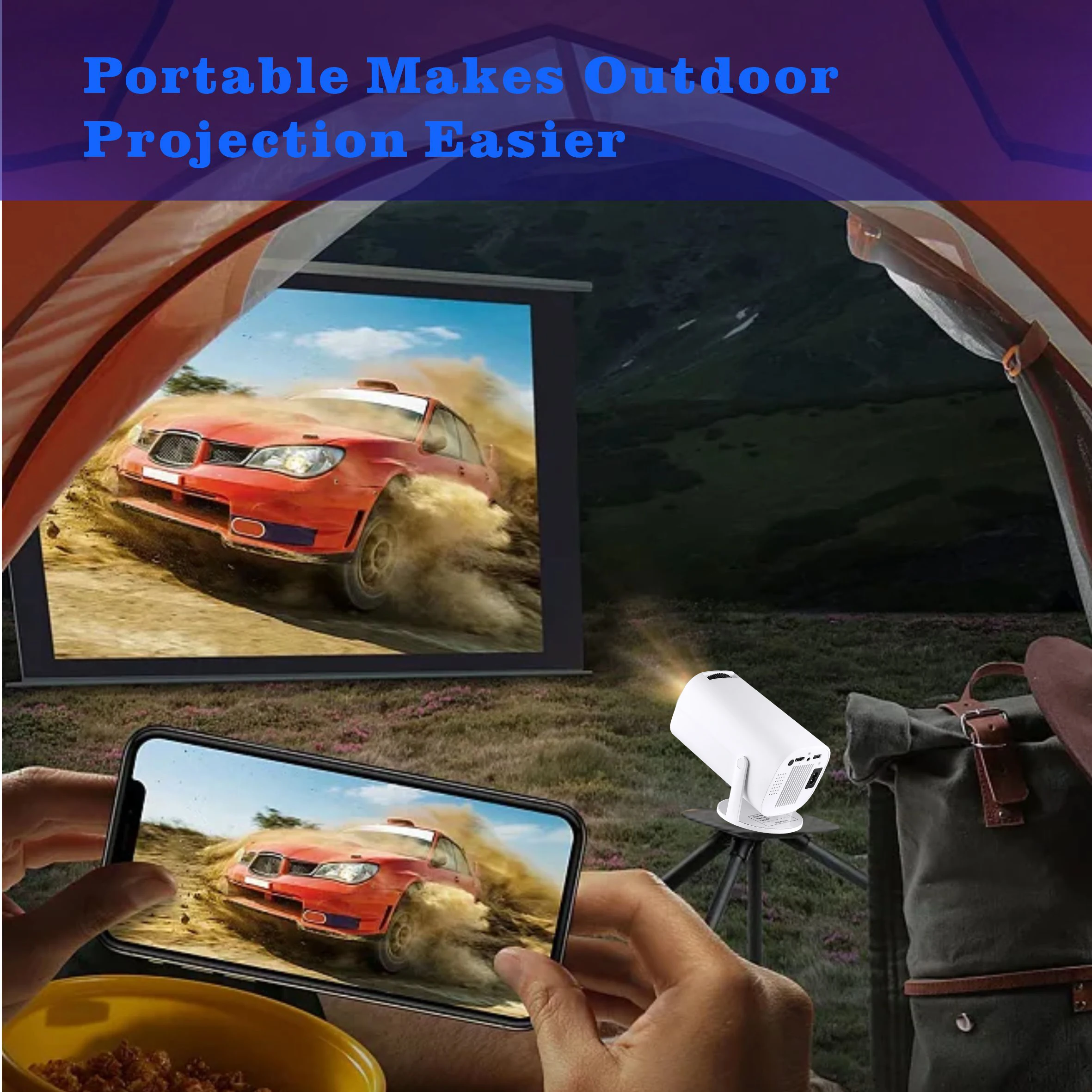 P30 Pro Smart Projector Support Dual Band Wifi6/BT5.0 180 Degrees Flip Portable Home Cinema Outdoor Projetor