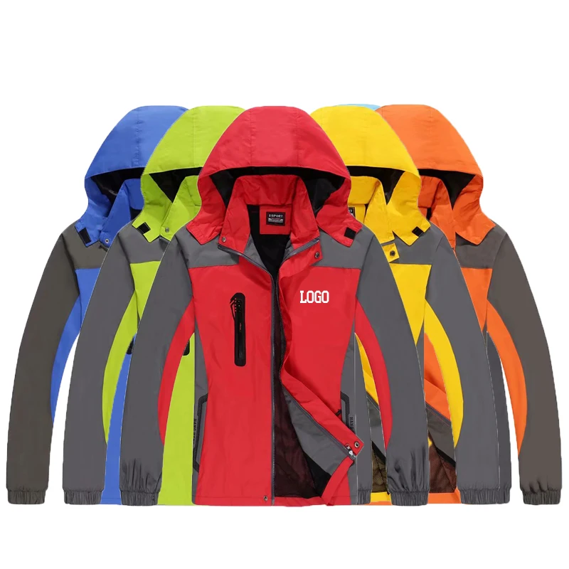 Осенне-зимняя тонкая уличная ветровка на заказ, водонепроницаемая Теплая мужская куртка, рабочая одежда с принтом логотипа на заказ, пальто