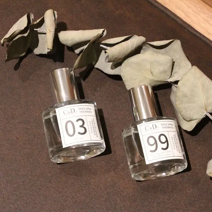 C&D  Glass Bottle Spray Scent Perfume Ultrasonic Oils Aromatherapy Essential Oil Reed Diffuser Air Fresheners  room spray