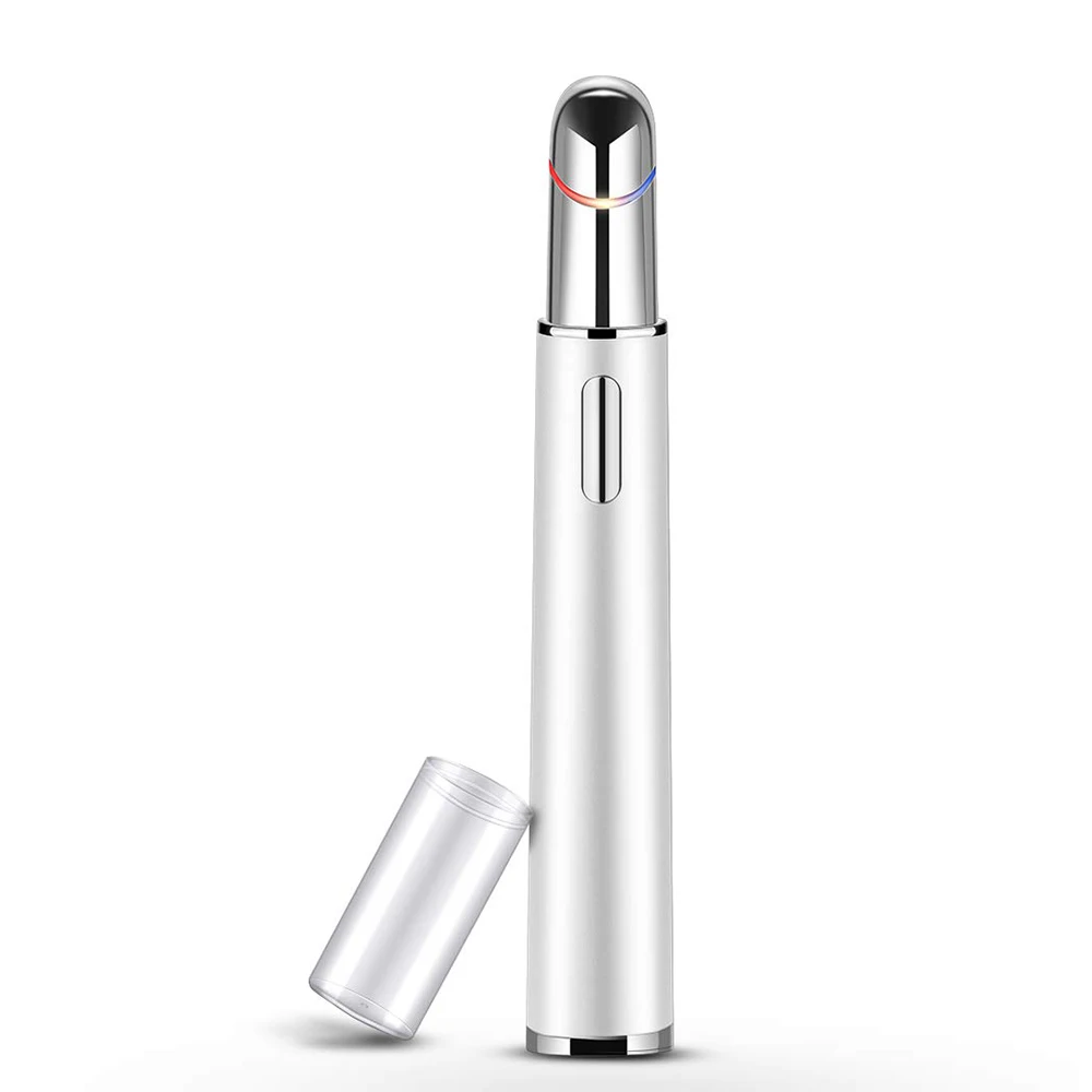 
 Electric Ionic Eyes Facial Massager Pen Wand Heated Cold Sonic Vibration Dark Circle Removal Anti Aging Eyes Skin Care Tools  