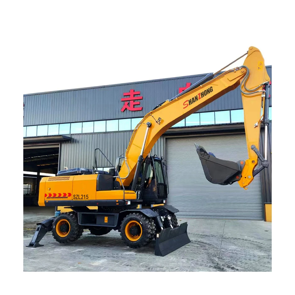 Factory Price 21-23ton heavy machinery Shanzhong SZL215 Wheel Digger with Outrigger Hydraulic Drive