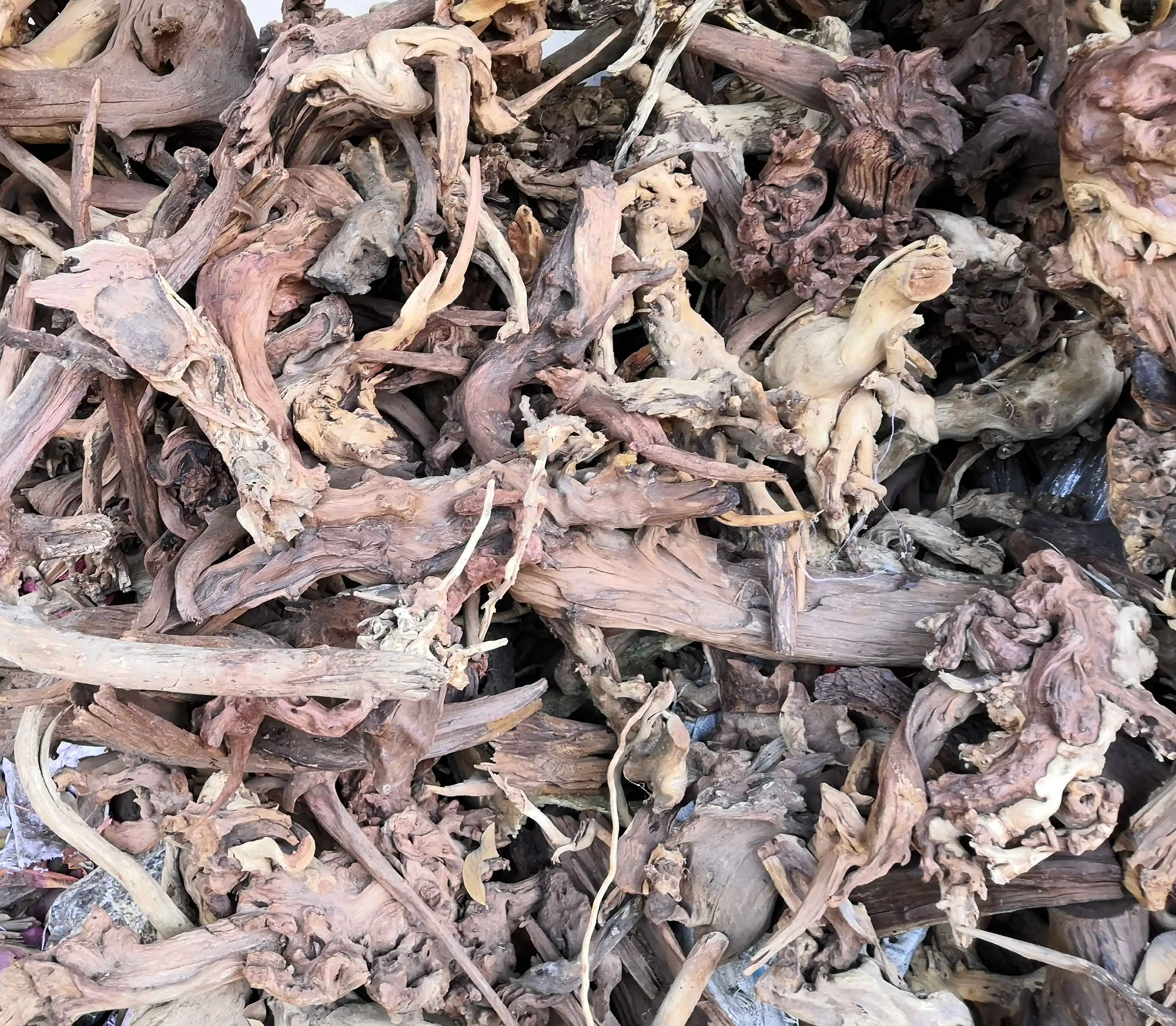 Small submerged wood mini purple teak coral shrimp wood tied water banyan aquarium aquatic landscape submerged wood