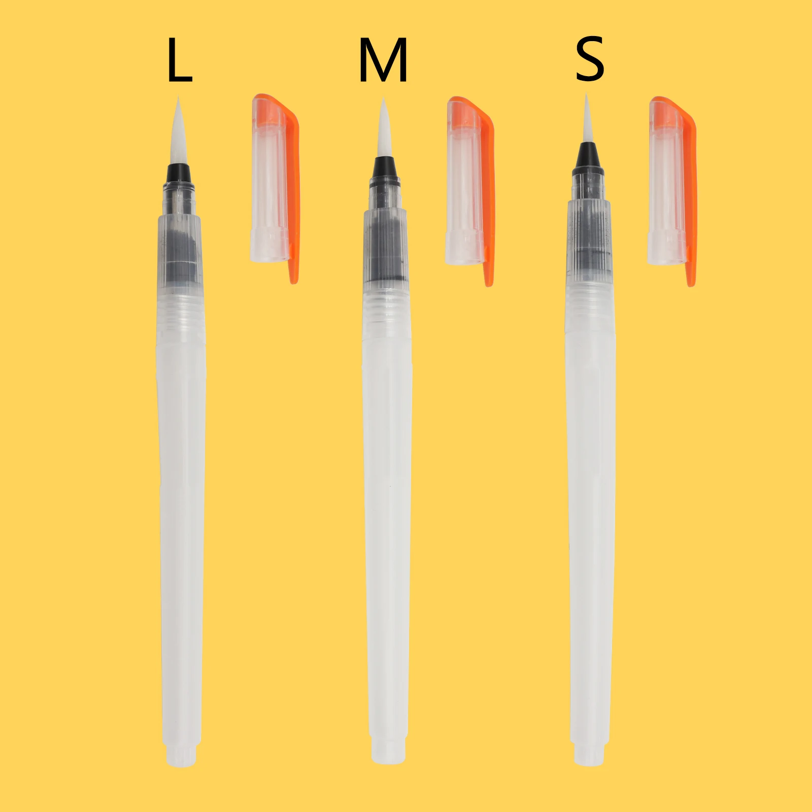 Artmate 18cm medium size refillable round head soft watercolor art painting brush water pen art supplies for beginner