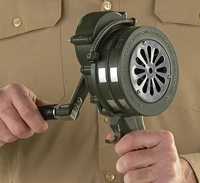 Hand held siren,crank siren LK-100 with aluminum alloy