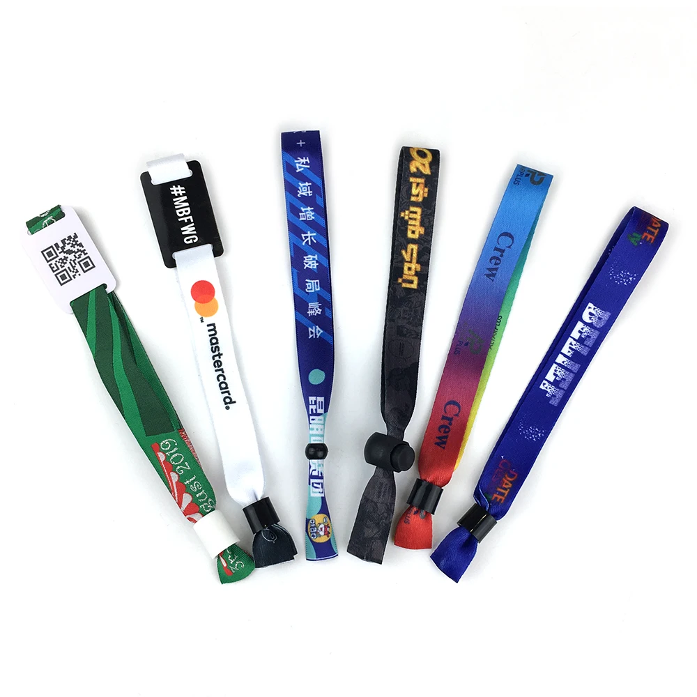 Custom Printing Sport Event Wristband Bracelet NFC/RFID Wrist Strap Rubber Band Fashion Bracelet NFC Elastic Fabric LX or OEM