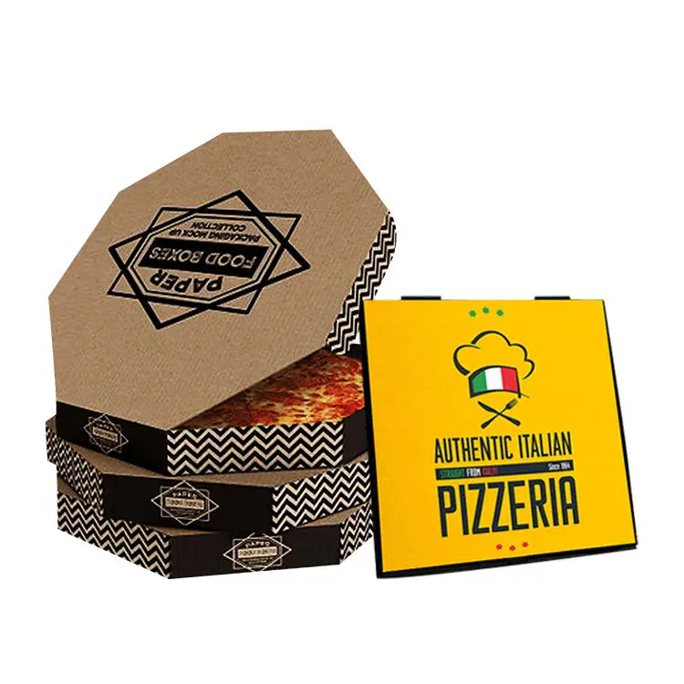 Hot selling logo motorcycle pizza delivery box 12 inch 14 inch custom pizza packaging boxes with logo