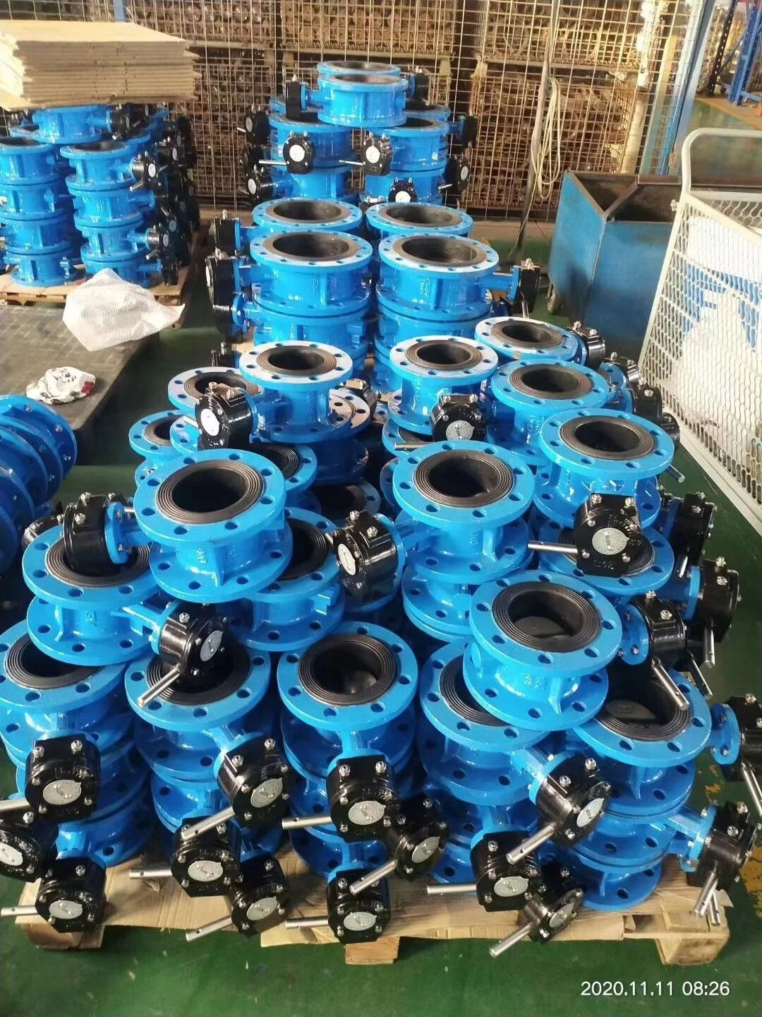 Handle Corrosion Preventive Acid Chemical Resistant Ptfe Seat Wafer Steel Wcb Lever Operated Butterfly Valve