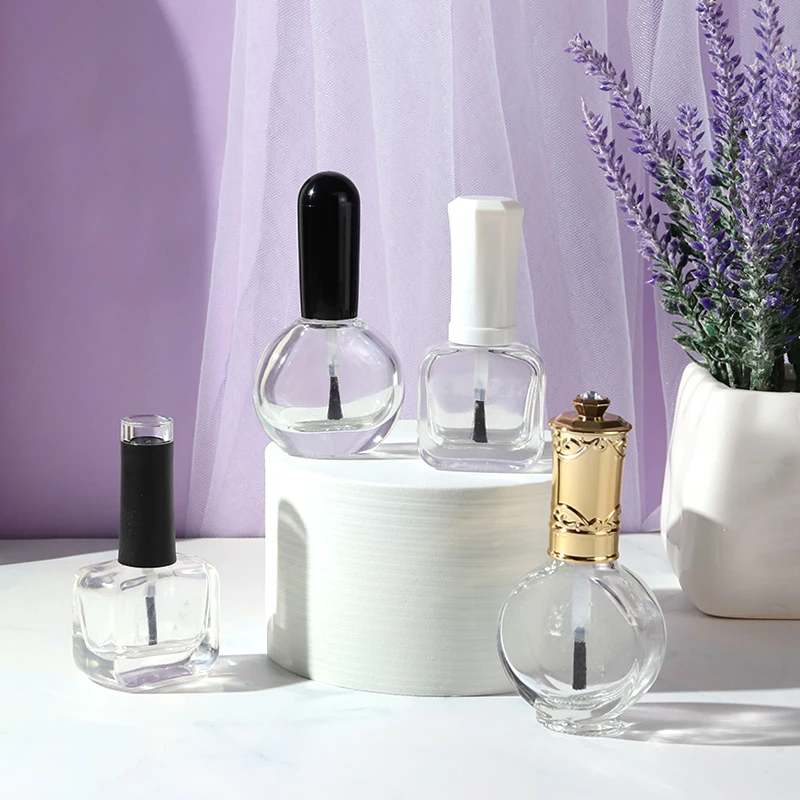 Idealpak 7ml Nail Polish Glue Bottle Nail Polish Bottle Transparent 5ml OEM