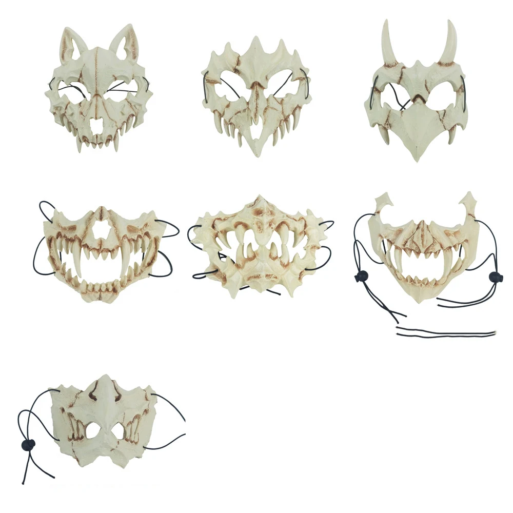 Wholesale Custom Logo Adult Children Facemask For Halloween Party  Skeleton Mask Various Holiday Masks