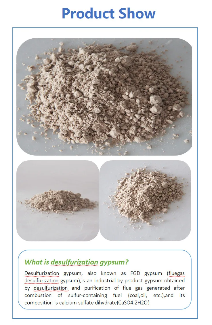 Competitive price FGD gypsum power for building solution