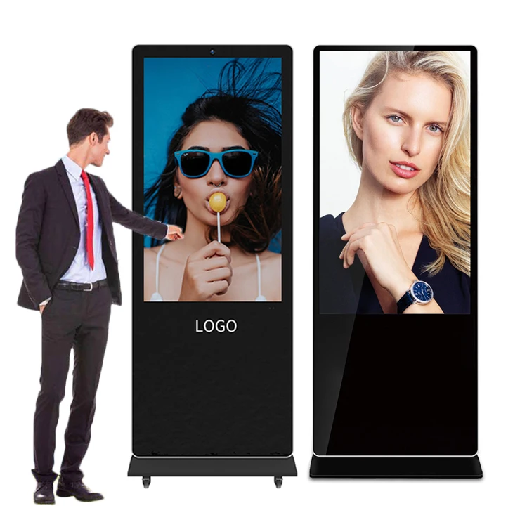 43 inch standing floor kiosk HD-40M motherboard digital advertising signage vertical touch screen kiosk totem digital