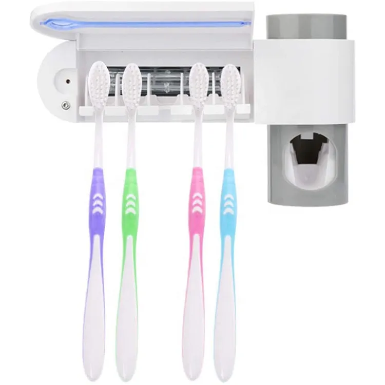 Wall Mounted UV Toothbrush Sanitizer holder bacterial Killer