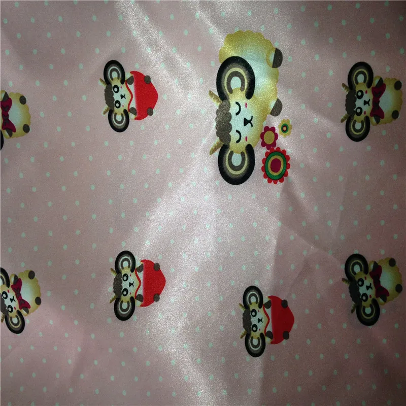 NO MOQ wholesale factory manufacturer polyester woven custom digital print satin textile fabric