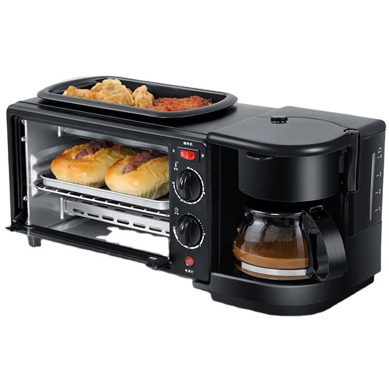 Multi-Function Mini  Electric 3 in 1Breakfast Makers Machine Coffee Maker Family Size