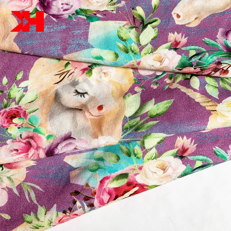 Хлопчатобумажная ткань для одежды с цифровым принтом, г/кв. М