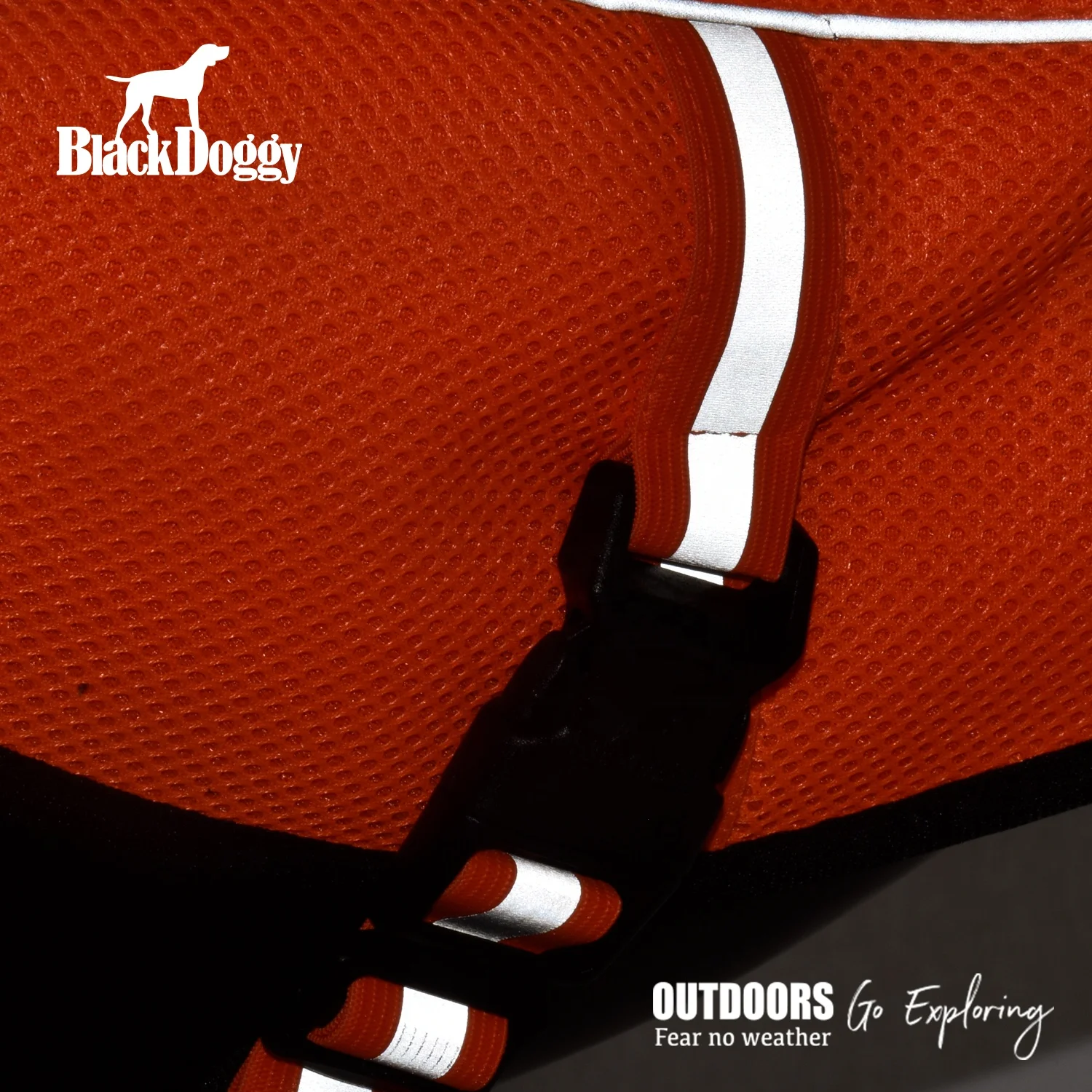 BlackDoggy Designer Large Dog Cooling Vest Pet Apparel for Summer Outdoor Adventure