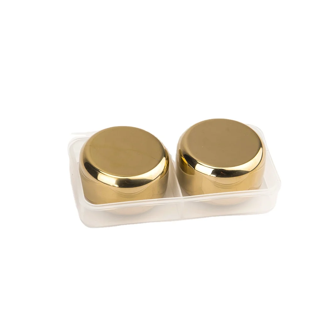 
Customized engraved large ice cube gold color round chilling rocks reusable whiskey stones 