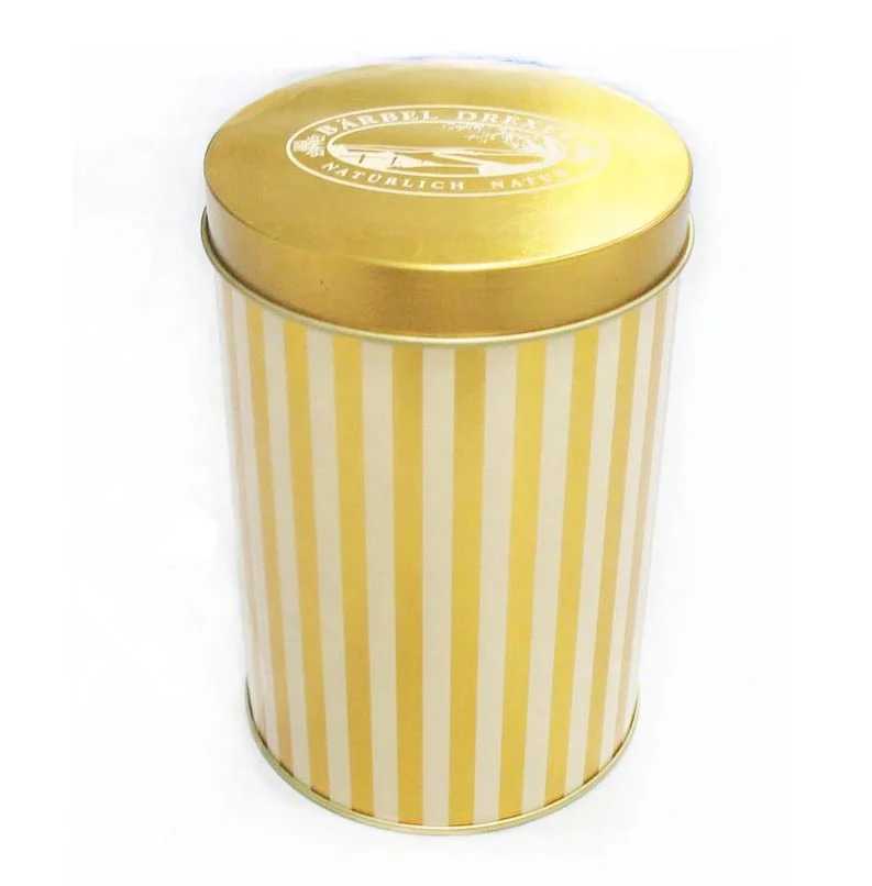Manufacture Custom 3 oz 4oz Food Tea Tobacco Tins Yorkshire Candle Metal Cans Copper Gold Tin Box with Lid
