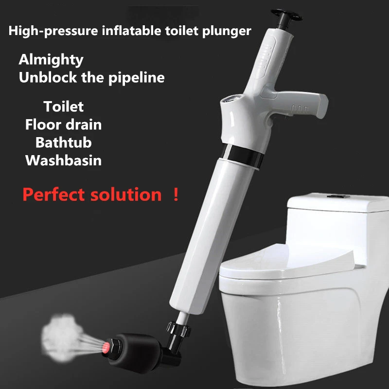 Hot Selling High Quality Magic Air Drain Blaster High Pressure Toilet Pink Pipe Plunger