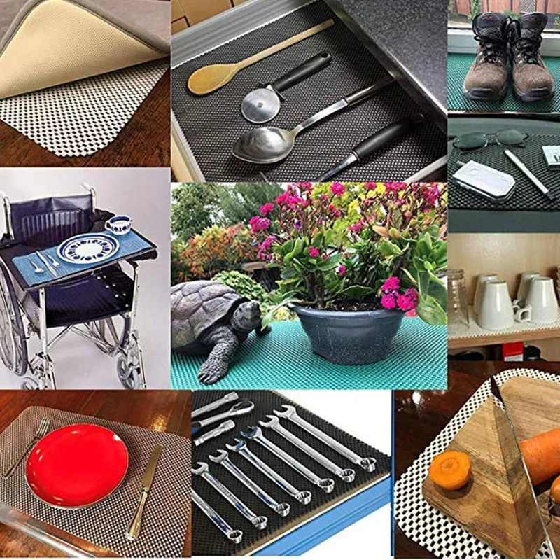 UWIN PVC Non Slip Rug Pad Many Sizes For Hardwood Floors Hard Surfaces Use Anti Slip Tapete Rug Gripper Area Rug Pad Grippers