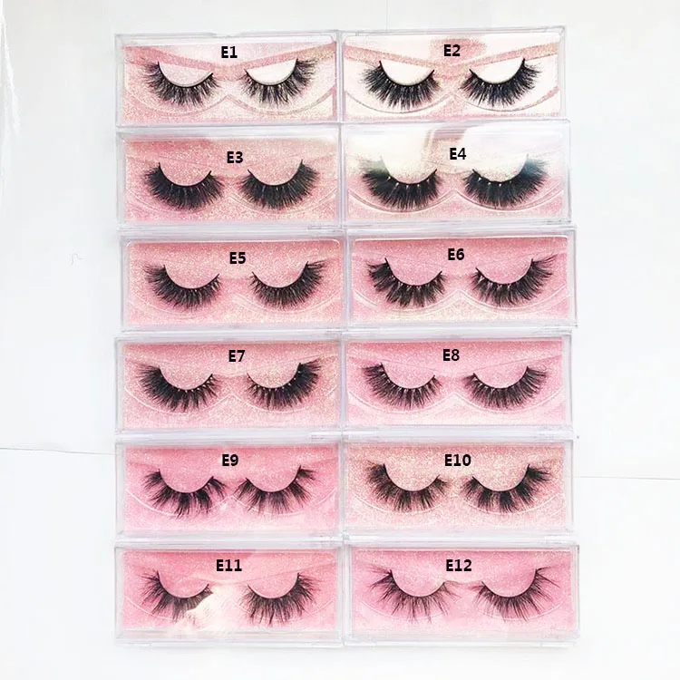 wholesale lashes mink hair eyelash natural long makeup eyelash  3D 100% siberian 18mm thick eyelash vendor