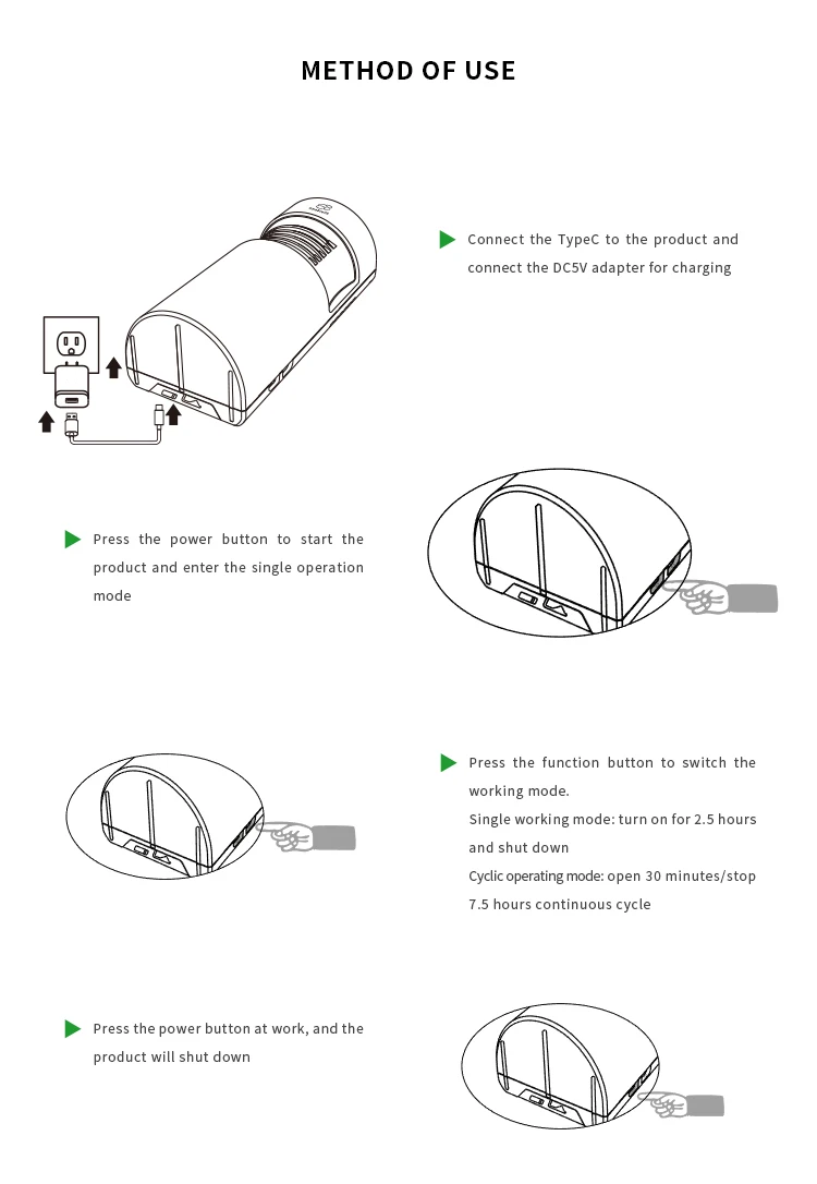 Air Purification Wall Mounted Large Areas For Home Office Car Use