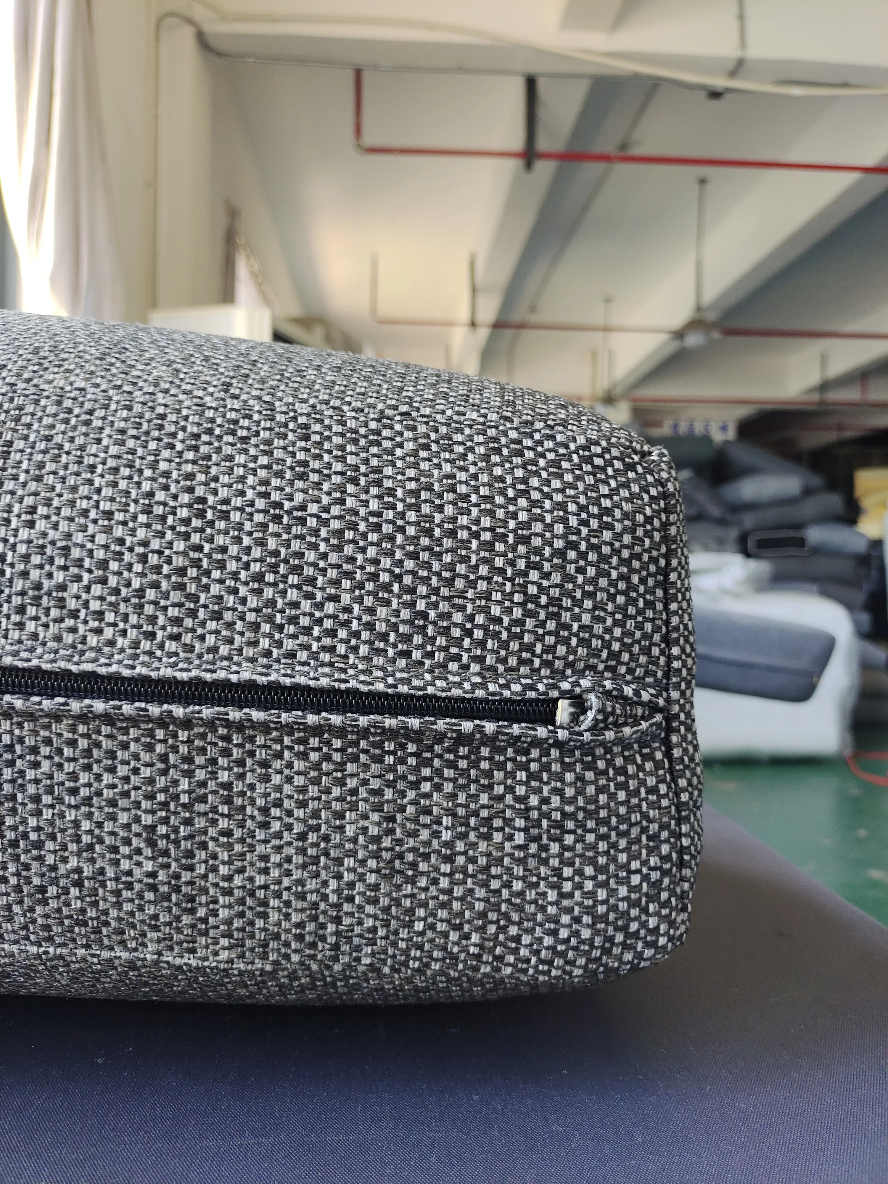 Customized Luxury 2-Seat Outdoor Garden Sofa Cushion with Cover Olefin Waterproof Foam for Courtyard Two Sets Available