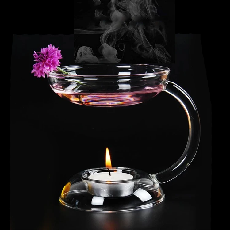 Gifts Candlestick Aroma Burner Essential Aromatherapy Candle Holder Glass Oil Warmer