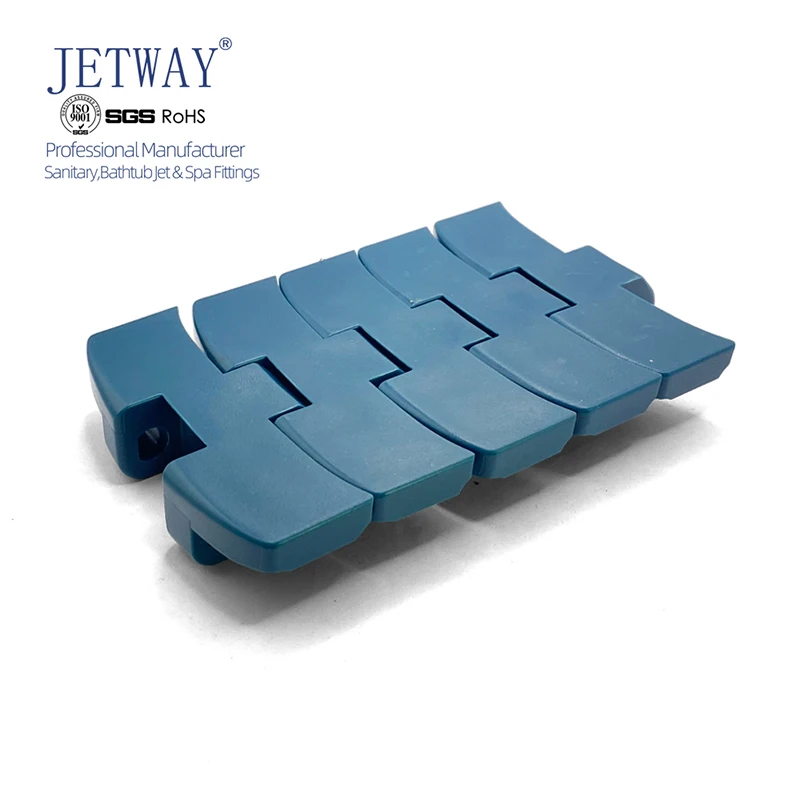 jetway factory supply 1060 pitch 25.4 mm POM plastic conveyor belt for food fruit beverage industry