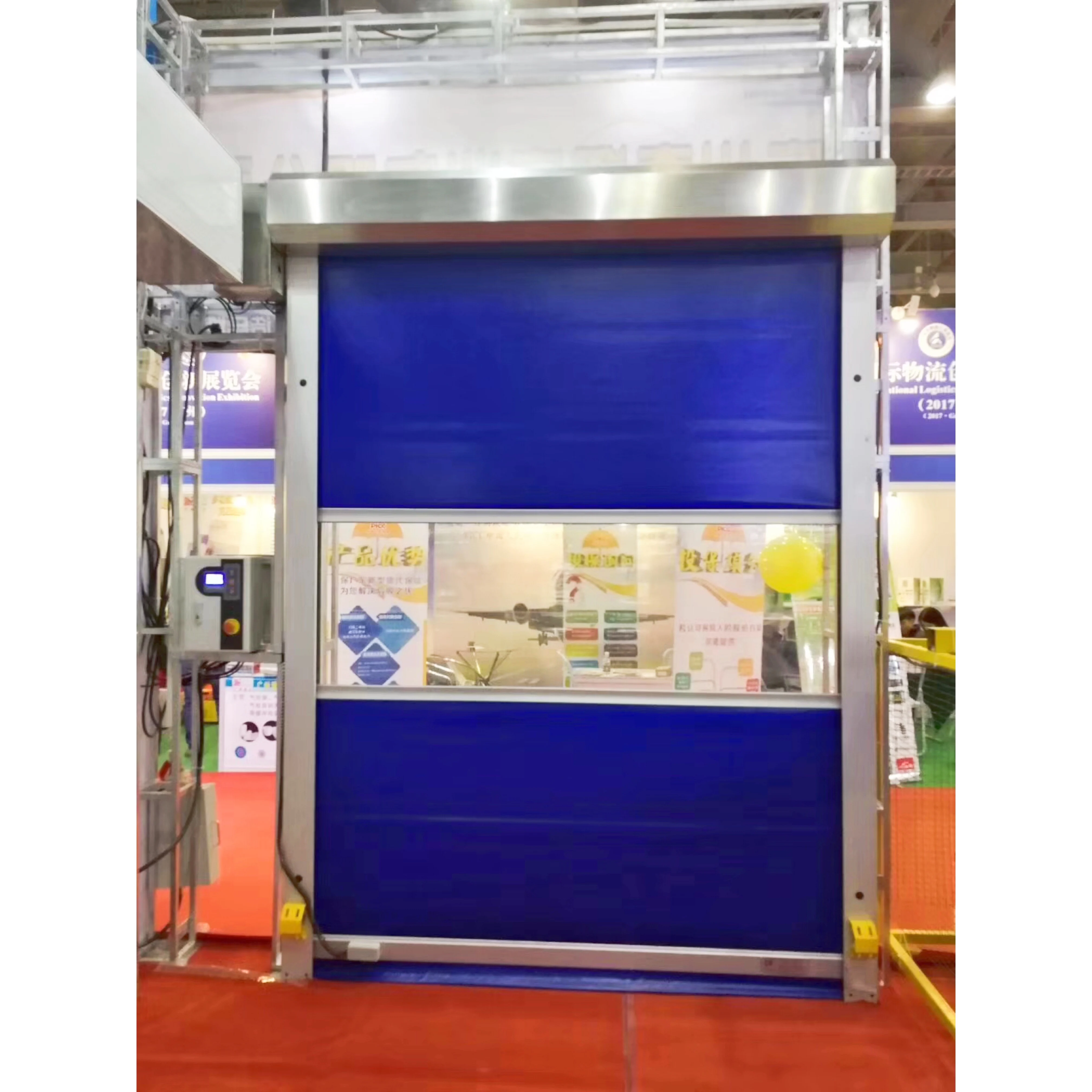 Bulletproof Security Rolling Shutter Security Door with Roller Door ,steel CE Aluminum Alloy Entry Doors Interior Automatic
