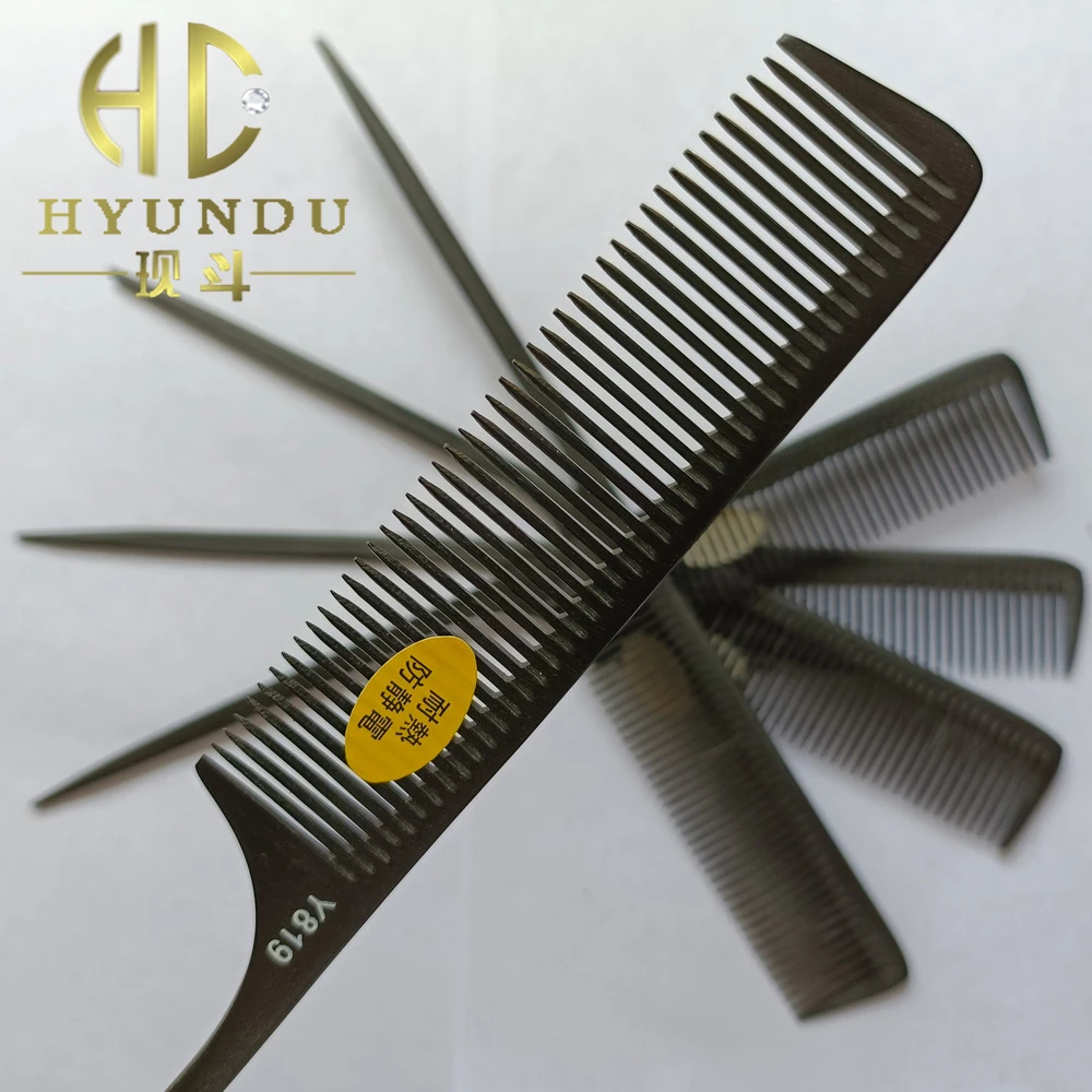 Good quality salon store use black Pointed Tail wooden Comb to make Hair Smooth Y819