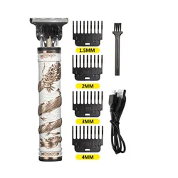 OEM RTS Colorful Professional Rechargeable Electric Hair Cutting Machine Hair Trimmer Barber Clippers