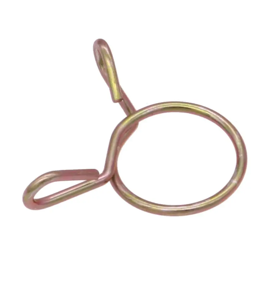 Factory Wholesale  standard  Zinc plated single  wire Spring Hose Clamp
