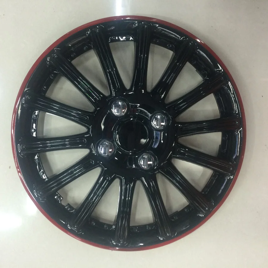 Universal 13 Inch Black Plastic Hubcap Car Wheel Cover Rim Covers Fits For BWM VW Honda