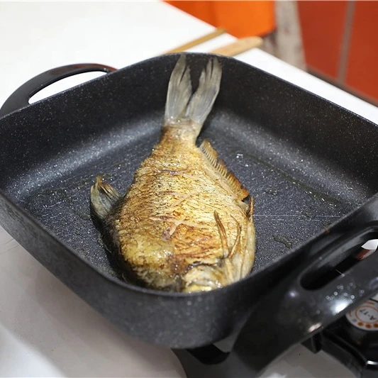 30CM Square Non-stick Coating Multifunction Electric Heating Pan with Temperature Control